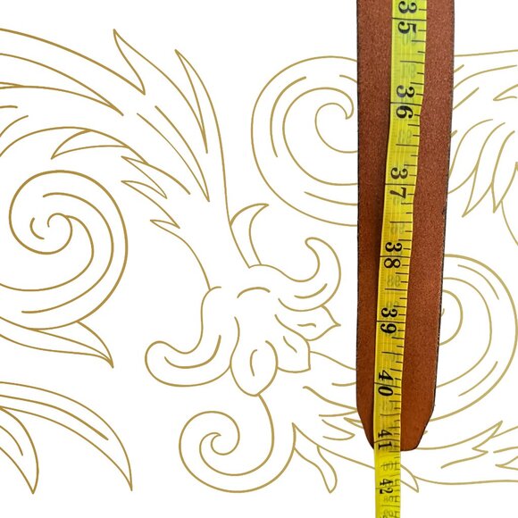 🟤 Banana Republic Brown Leather Belt - Italian Leather, Made in USA - Picture 4 of 4